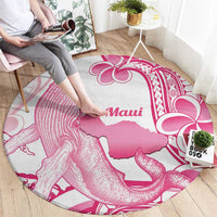 Aloha Hawaii Maui Round Carpet Valley Isle Humpback Whale White LT14 - Polynesian Pride