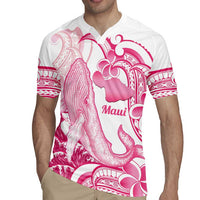 Aloha Hawaii Maui Rugby Jersey Valley Isle Humpback Whale White LT14 - Polynesian Pride