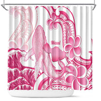 Aloha Hawaii Maui Shower Curtain Valley Isle Humpback Whale White LT14 White - Polynesian Pride