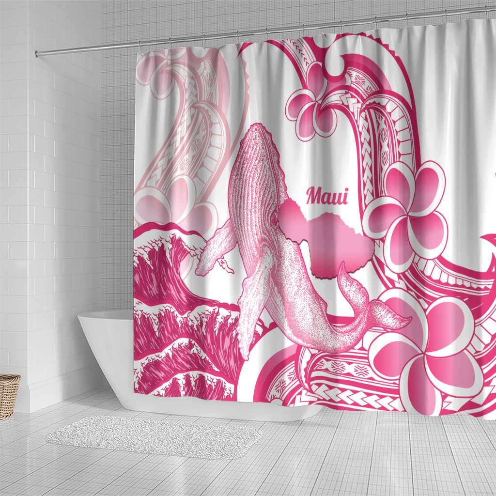 Aloha Hawaii Maui Shower Curtain Valley Isle Humpback Whale White LT14 - Polynesian Pride