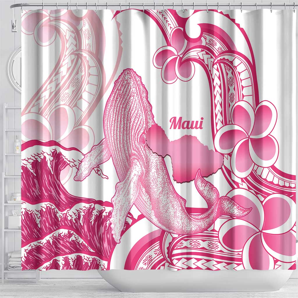 Aloha Hawaii Maui Shower Curtain Valley Isle Humpback Whale White LT14 - Polynesian Pride