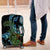 Turquoise New Zealand Kowhai And Piwakawaka Luggage Cover Maori Ngaru Paua Shell