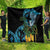 Turquoise New Zealand Kowhai And Piwakawaka Quilt Maori Ngaru Paua Shell