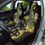 Yellow New Zealand Kowhai And Piwakawaka Car Seat Cover Maori Ngaru Paua Shell