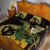 Yellow New Zealand Kowhai And Piwakawaka Quilt Bed Set Maori Ngaru Paua Shell