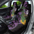 Purple New Zealand Kowhai And Piwakawaka Car Seat Cover Maori Ngaru Paua Shell