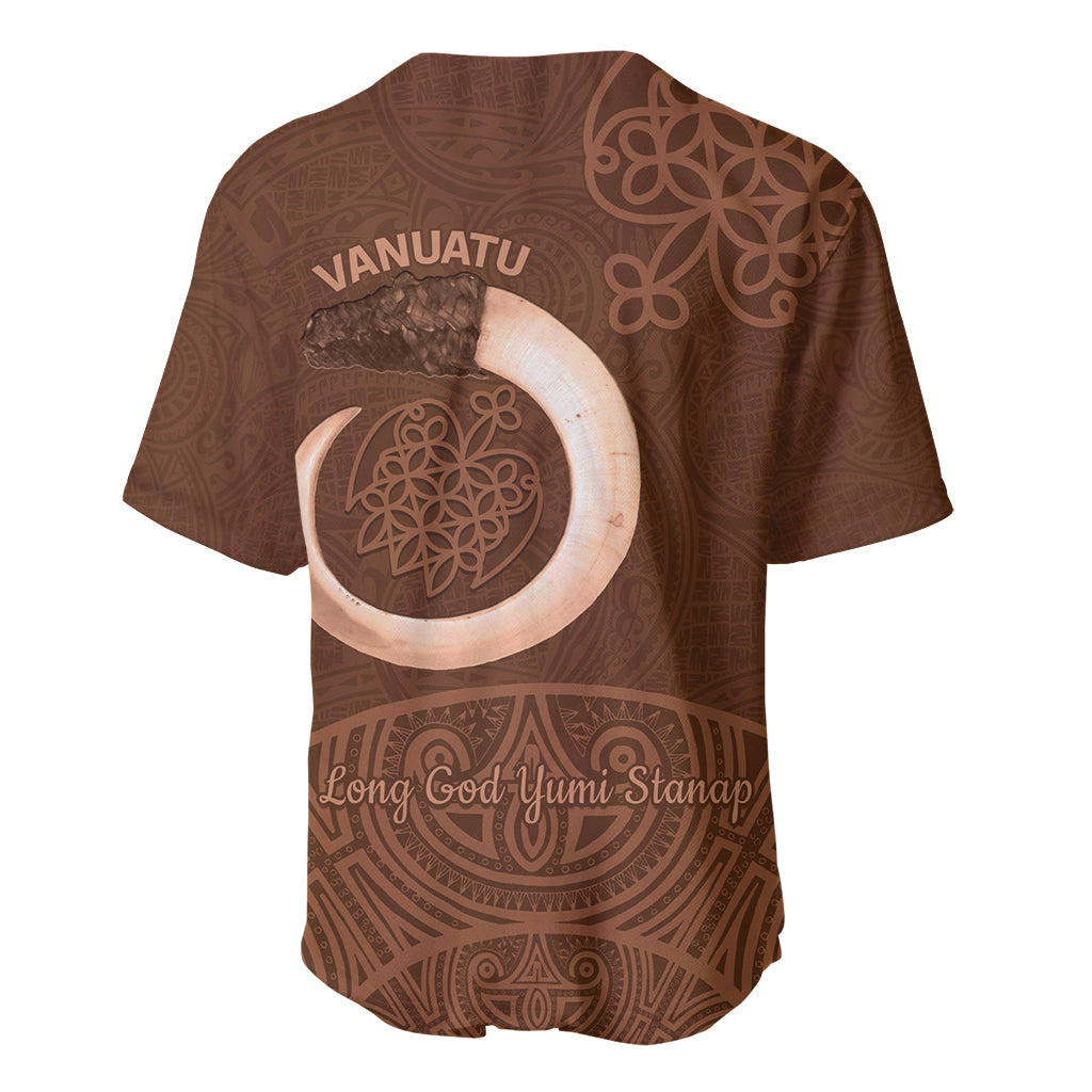 Vanuatu Indipendens Dei Baseball Jersey Yumi Sand Drawing Turtle Mix Lapita LT14 - Polynesian Pride
