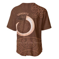Vanuatu Indipendens Dei Baseball Jersey Yumi Sand Drawing Turtle Mix Lapita LT14 - Polynesian Pride