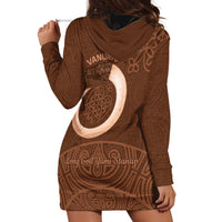 Vanuatu Indipendens Dei Hoodie Dress Yumi Sand Drawing Turtle Mix Lapita LT14 - Polynesian Pride