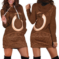 Vanuatu Indipendens Dei Hoodie Dress Yumi Sand Drawing Turtle Mix Lapita LT14 - Polynesian Pride