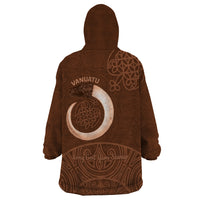 Vanuatu Indipendens Dei Wearable Blanket Hoodie Yumi Sand Drawing Turtle Mix Lapita LT14 - Polynesian Pride