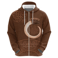 Vanuatu Indipendens Dei Zip Hoodie Yumi Sand Drawing Turtle Mix Lapita LT14 - Polynesian Pride