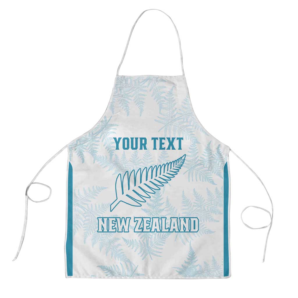 Custom New Zealand Silver Fern Football Apron Come On All White LT14 White - Polynesian Pride