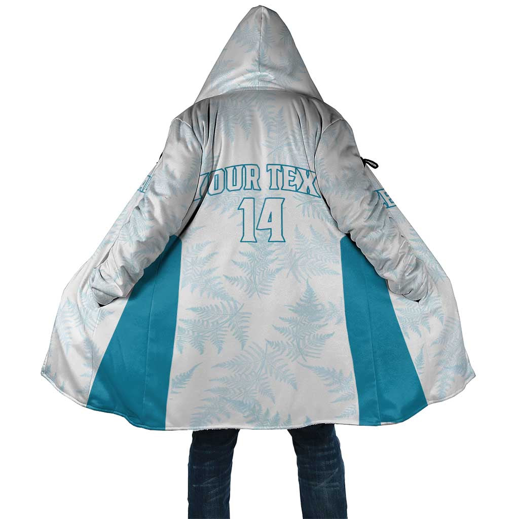 Custom New Zealand Silver Fern Football Cloak Come On All White LT14 Unisex White - Polynesian Pride