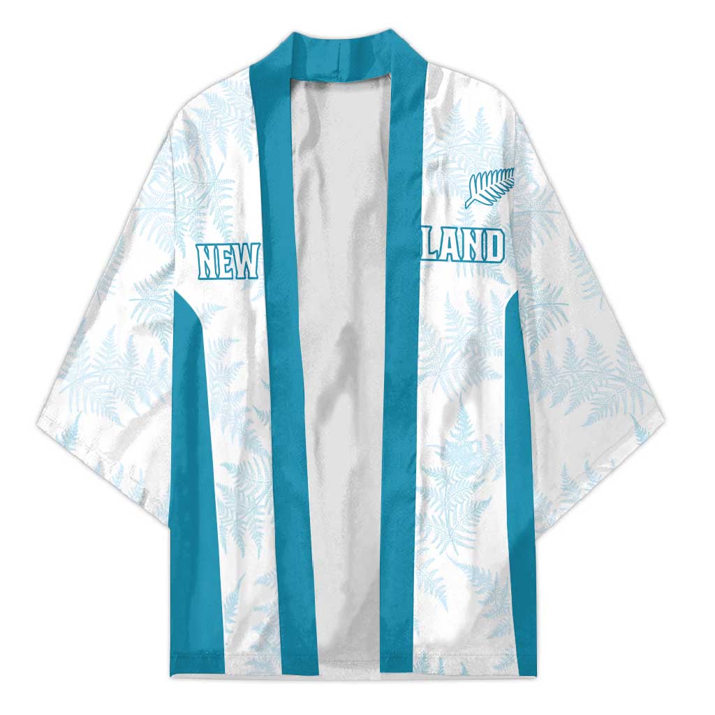 Custom New Zealand Silver Fern Football Kimono Come On All White LT14 Unisex White - Polynesian Pride