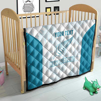Custom New Zealand Silver Fern Football Quilt Come On All White LT14 - Polynesian Pride