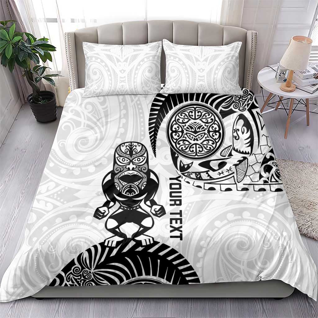 Custom Aotearoa Football Bedding Set NZ Maori Tiki Go Champions LT14 - Polynesian Pride