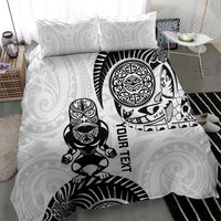 Custom Aotearoa Football Bedding Set NZ Maori Tiki Go Champions LT14 - Polynesian Pride