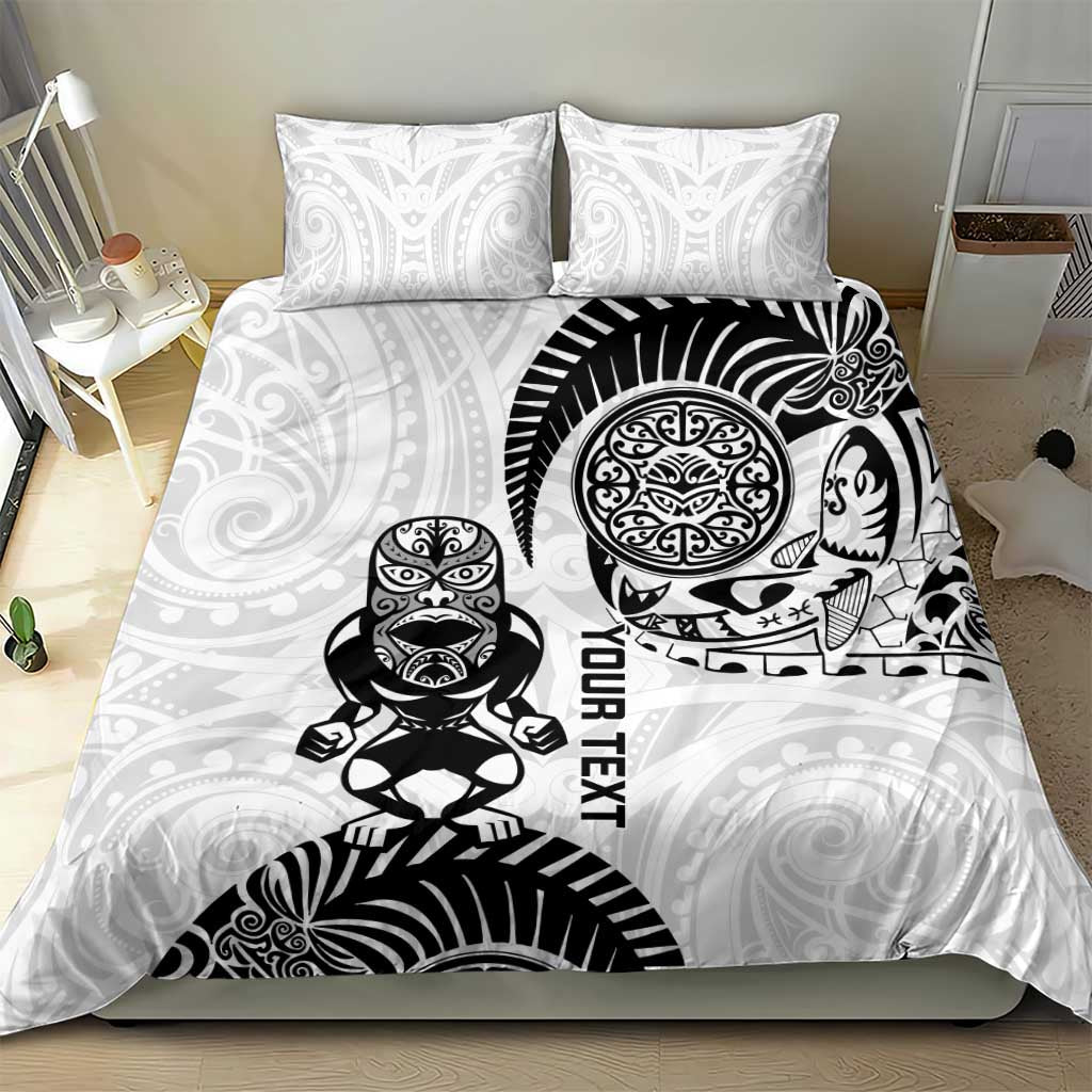 Custom Aotearoa Football Bedding Set NZ Maori Tiki Go Champions LT14 - Polynesian Pride