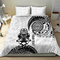 Custom Aotearoa Football Bedding Set NZ Maori Tiki Go Champions LT14 - Polynesian Pride