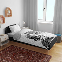 Custom Aotearoa Football Bedding Set NZ Maori Tiki Go Champions LT14 - Polynesian Pride