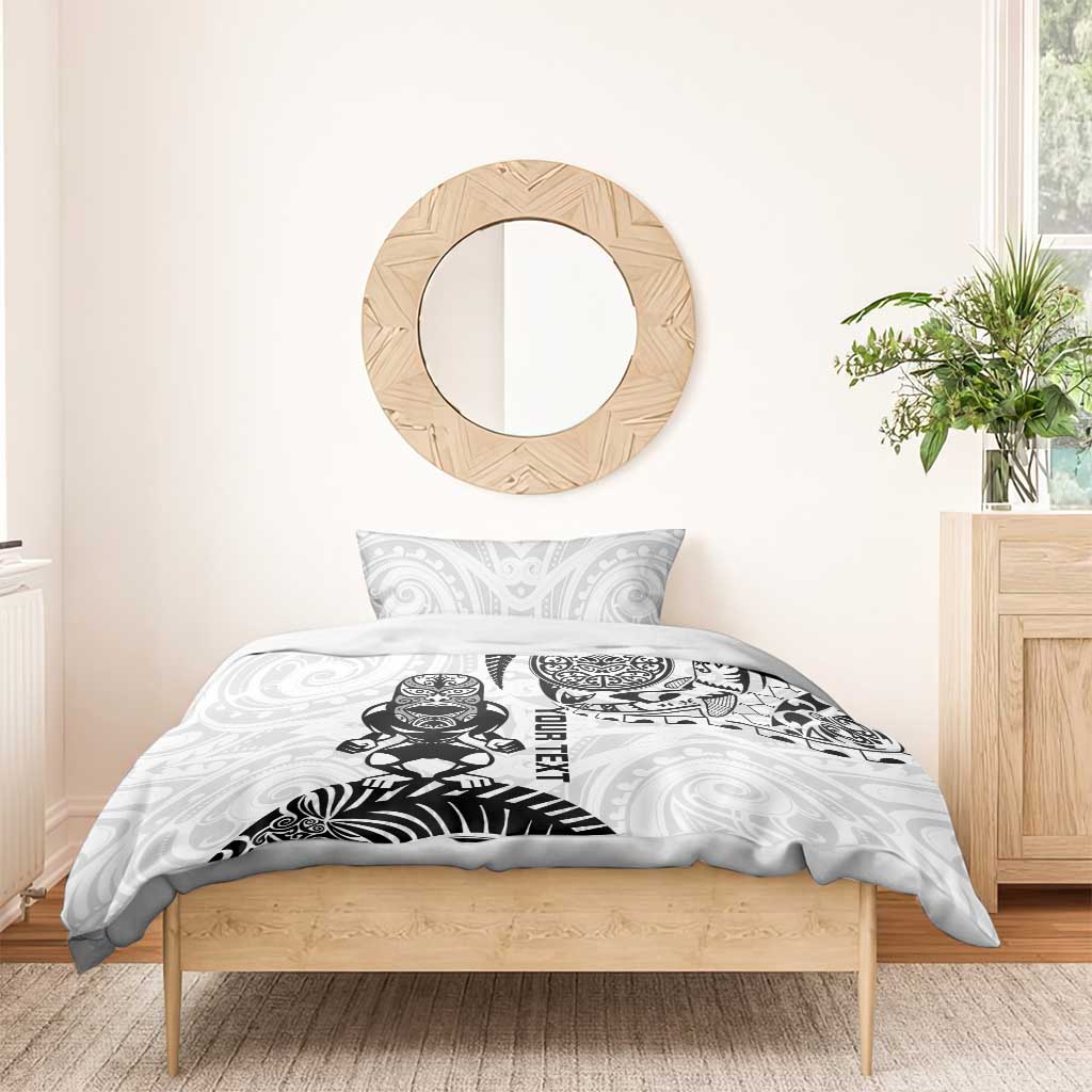 Custom Aotearoa Football Bedding Set NZ Maori Tiki Go Champions LT14 - Polynesian Pride