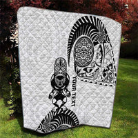 Custom Aotearoa Football Quilt NZ Maori Tiki Go Champions LT14 - Polynesian Pride