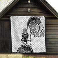 Custom Aotearoa Football Quilt NZ Maori Tiki Go Champions LT14 - Polynesian Pride