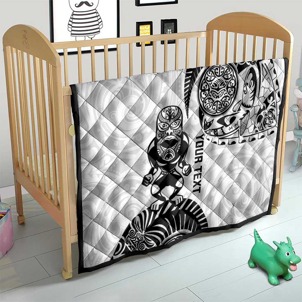 Custom Aotearoa Football Quilt NZ Maori Tiki Go Champions LT14 - Polynesian Pride