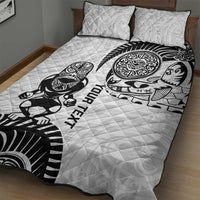 Custom Aotearoa Football Quilt Bed Set NZ Maori Tiki Go Champions LT14 - Polynesian Pride