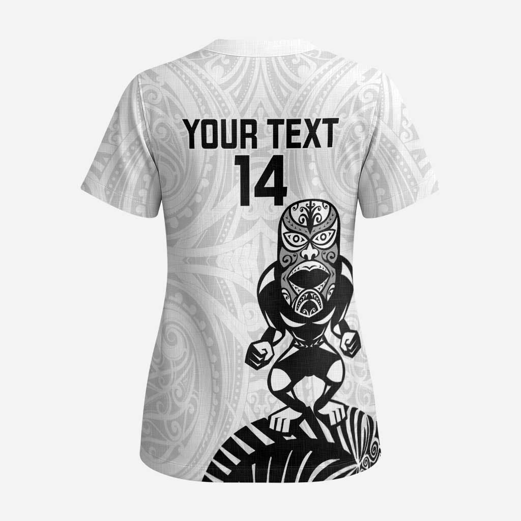 Custom Aotearoa Football Scrub Top NZ Maori Tiki Go Champions LT14 - Polynesian Pride