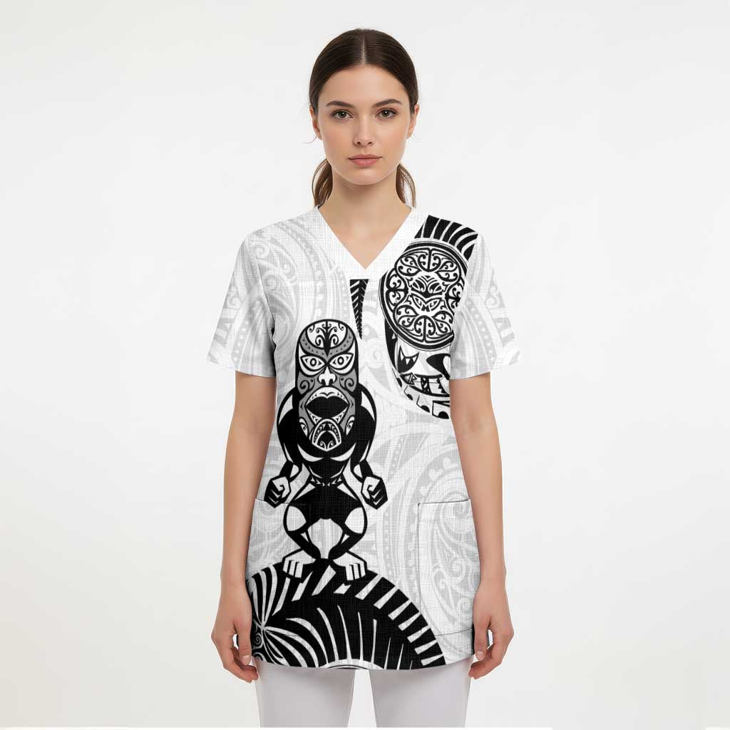 Custom Aotearoa Football Scrub Top NZ Maori Tiki Go Champions LT14 - Polynesian Pride