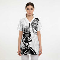 Custom Aotearoa Football Scrub Top NZ Maori Tiki Go Champions LT14 - Polynesian Pride