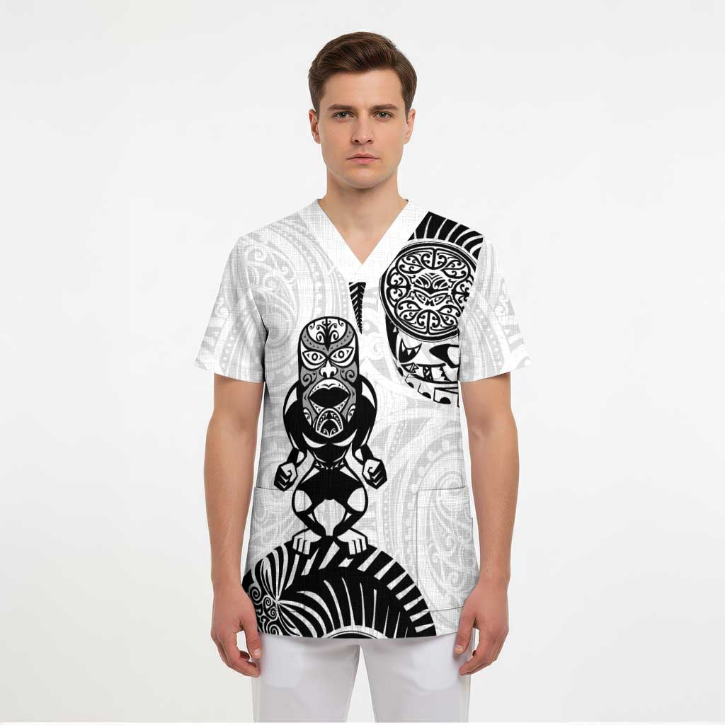 Custom Aotearoa Football Scrub Top NZ Maori Tiki Go Champions LT14 - Polynesian Pride