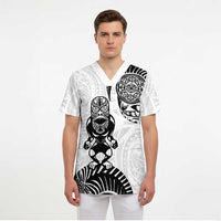 Custom Aotearoa Football Scrub Top NZ Maori Tiki Go Champions LT14 - Polynesian Pride