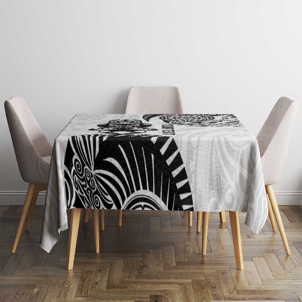 Custom Aotearoa Football Tablecloth NZ Maori Tiki Go Champions LT14 - Polynesian Pride