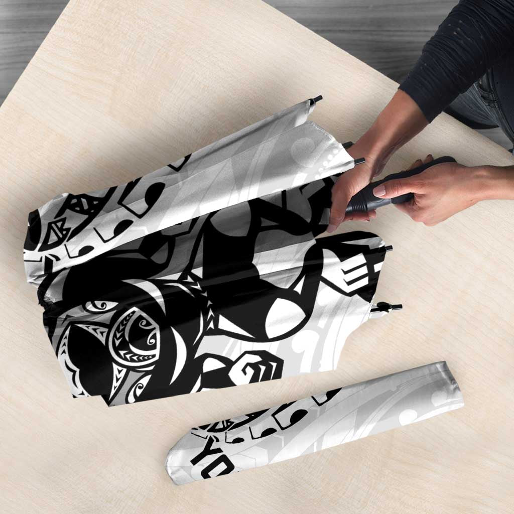 Custom Aotearoa Football Umbrella NZ Maori Tiki Go Champions LT14 - Polynesian Pride
