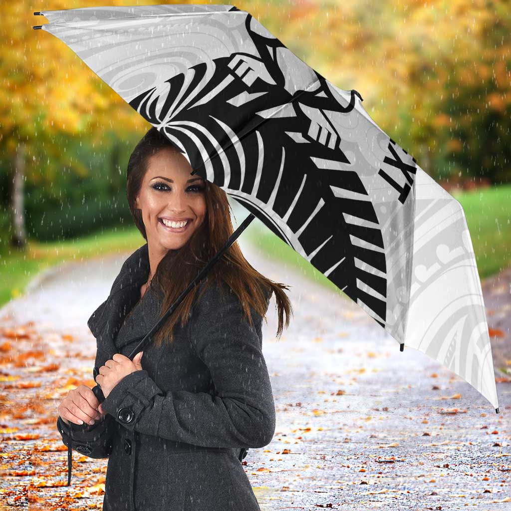 Custom Aotearoa Football Umbrella NZ Maori Tiki Go Champions LT14 - Polynesian Pride