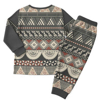 Vintage Bula Fiji Masi Christmas Pajama Set Fijian Tapa Cloth LT14 - Polynesian Pride