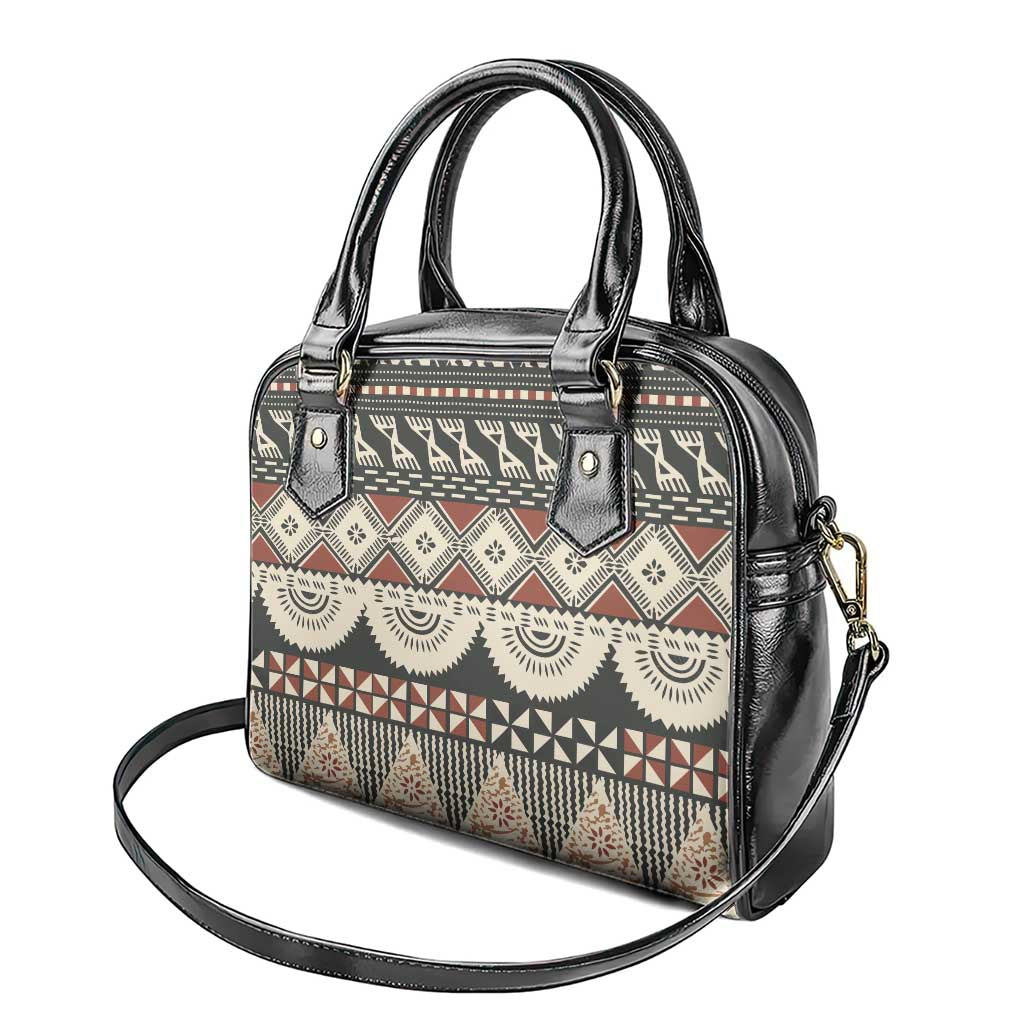 Vintage Bula Fiji Masi Shoulder Handbag Fijian Tapa Cloth LT14 - Polynesian Pride