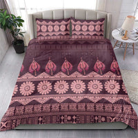Bula Fiji Iri ni Meke Bedding Set Piqi Fijian Masi LT14 - Polynesian Pride