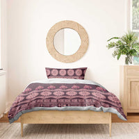 Bula Fiji Iri ni Meke Bedding Set Piqi Fijian Masi LT14 - Polynesian Pride