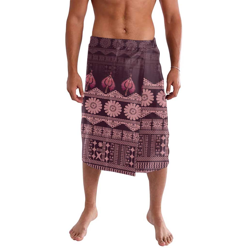 Bula Fiji Iri ni Meke Lavalava Piqi Fijian Masi LT14 Pink - Polynesian Pride