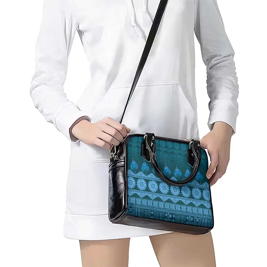 Bula Fiji Iri ni Meke Shoulder Handbag Karakarawa Fijian Masi LT14 - Polynesian Pride