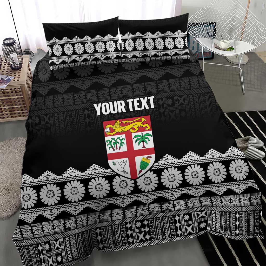 Fiji Tapa Rugby Custom Bedding Set Go Fijiana LT14 - Polynesian Pride