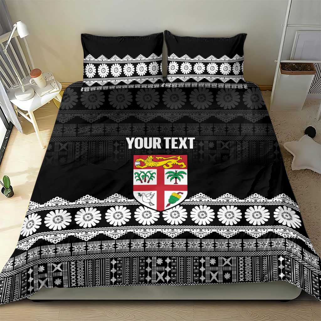 Fiji Tapa Rugby Custom Bedding Set Go Fijiana LT14 - Polynesian Pride