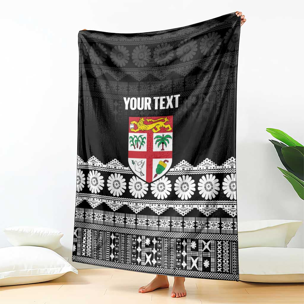 Fiji Tapa Rugby Custom Blanket Go Fijiana LT14 - Polynesian Pride