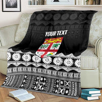 Fiji Tapa Rugby Custom Blanket Go Fijiana LT14 - Polynesian Pride