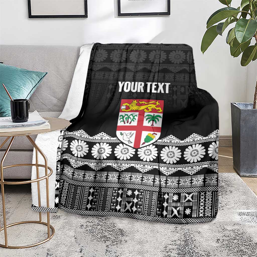 Fiji Tapa Rugby Custom Blanket Go Fijiana LT14 - Polynesian Pride