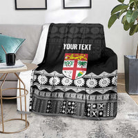Fiji Tapa Rugby Custom Blanket Go Fijiana LT14 - Polynesian Pride